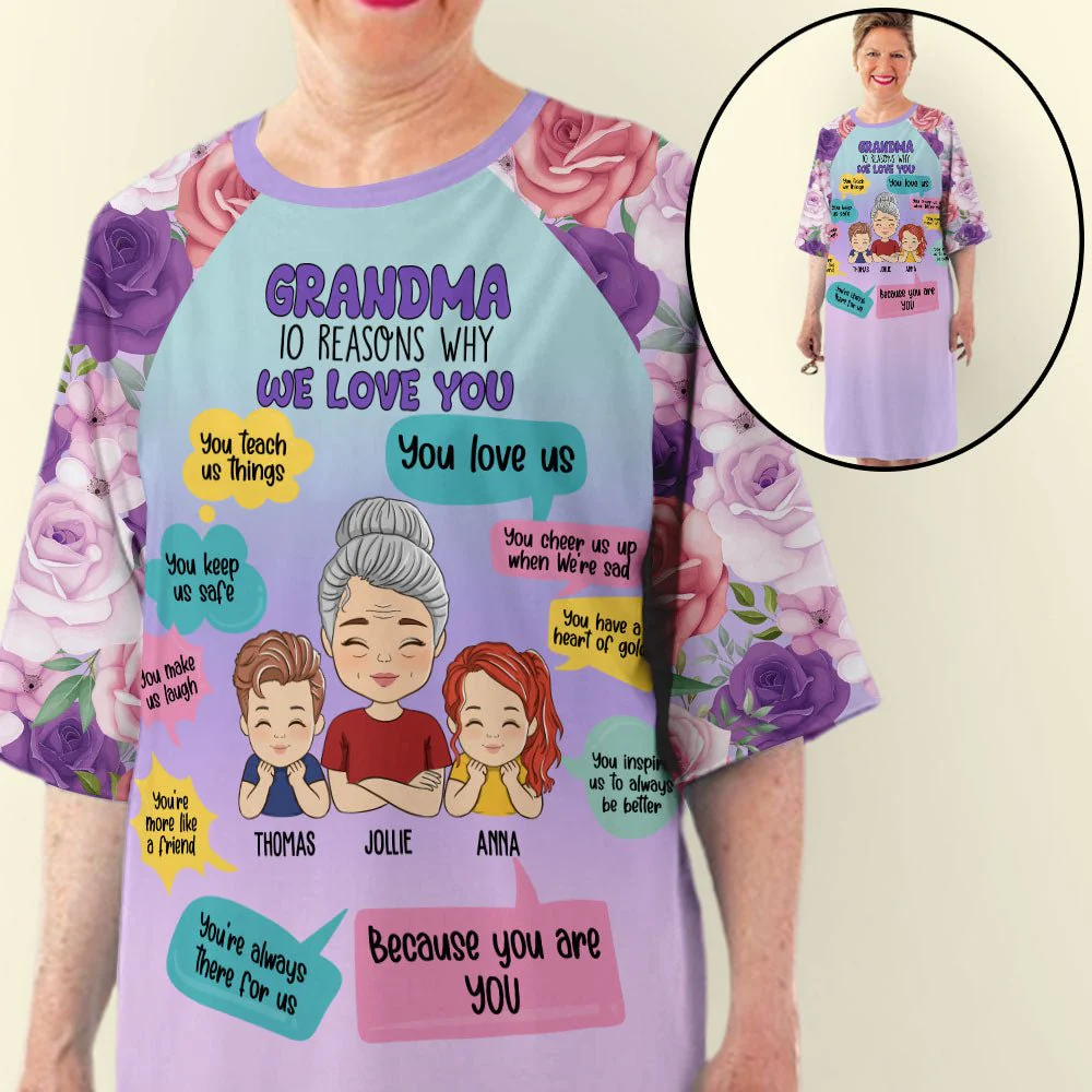 10 Reasons Why - Personalized Custom 3/4 Sleeve Dress - Image 2
