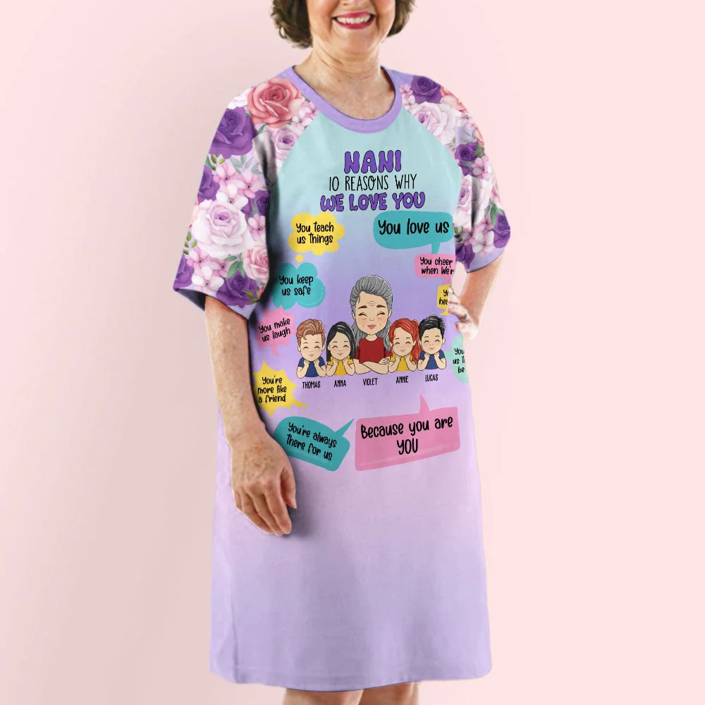 10 Reasons Why - Personalized Custom 3/4 Sleeve Dress - Image 5