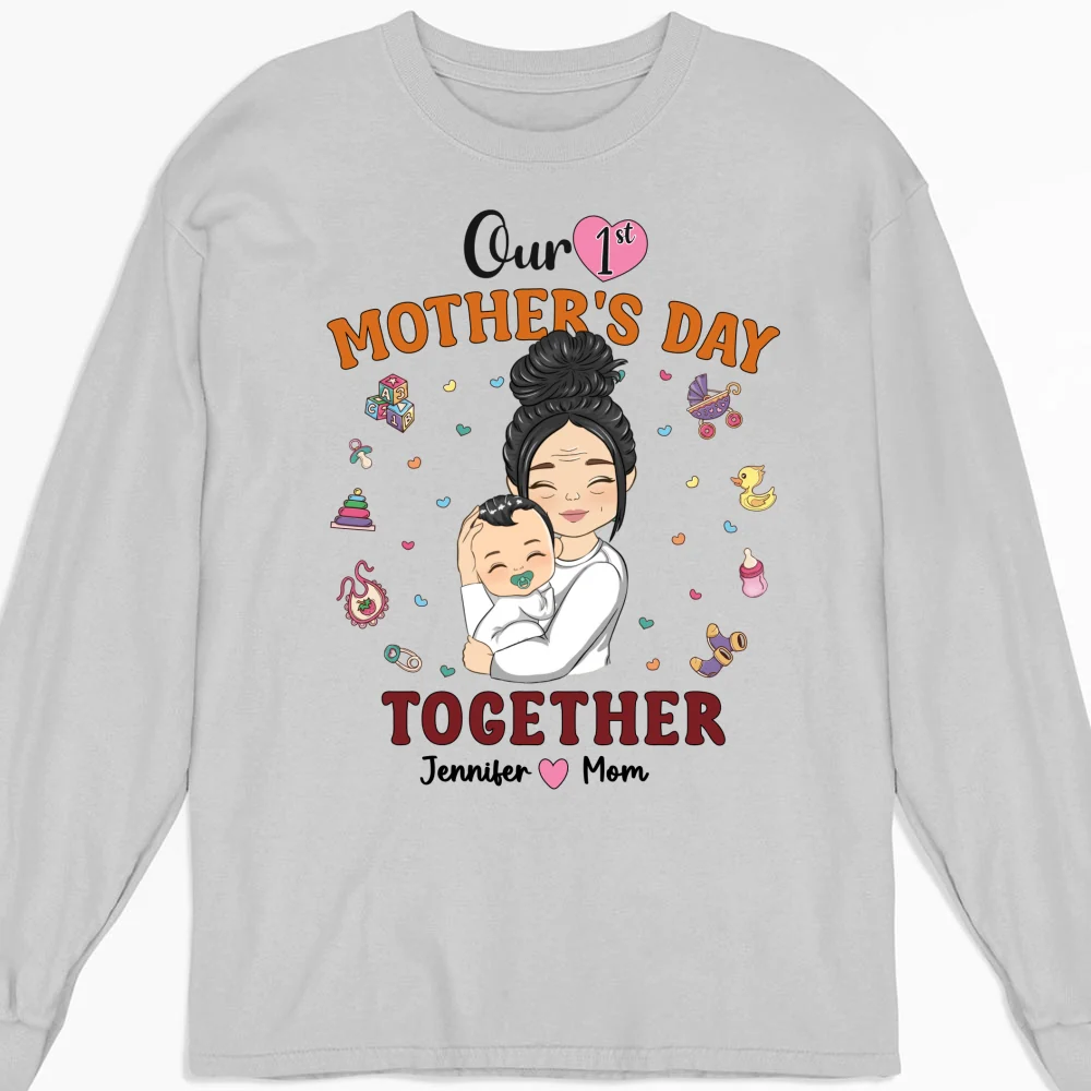 1st Mothers Day Together - Personalized Custom Shirt - Image 11