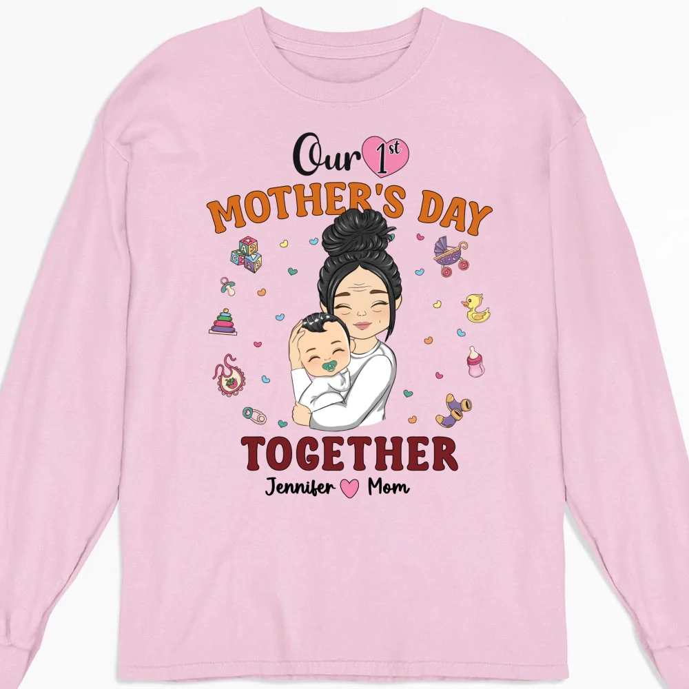 1st Mothers Day Together - Personalized Custom Shirt - Image 12