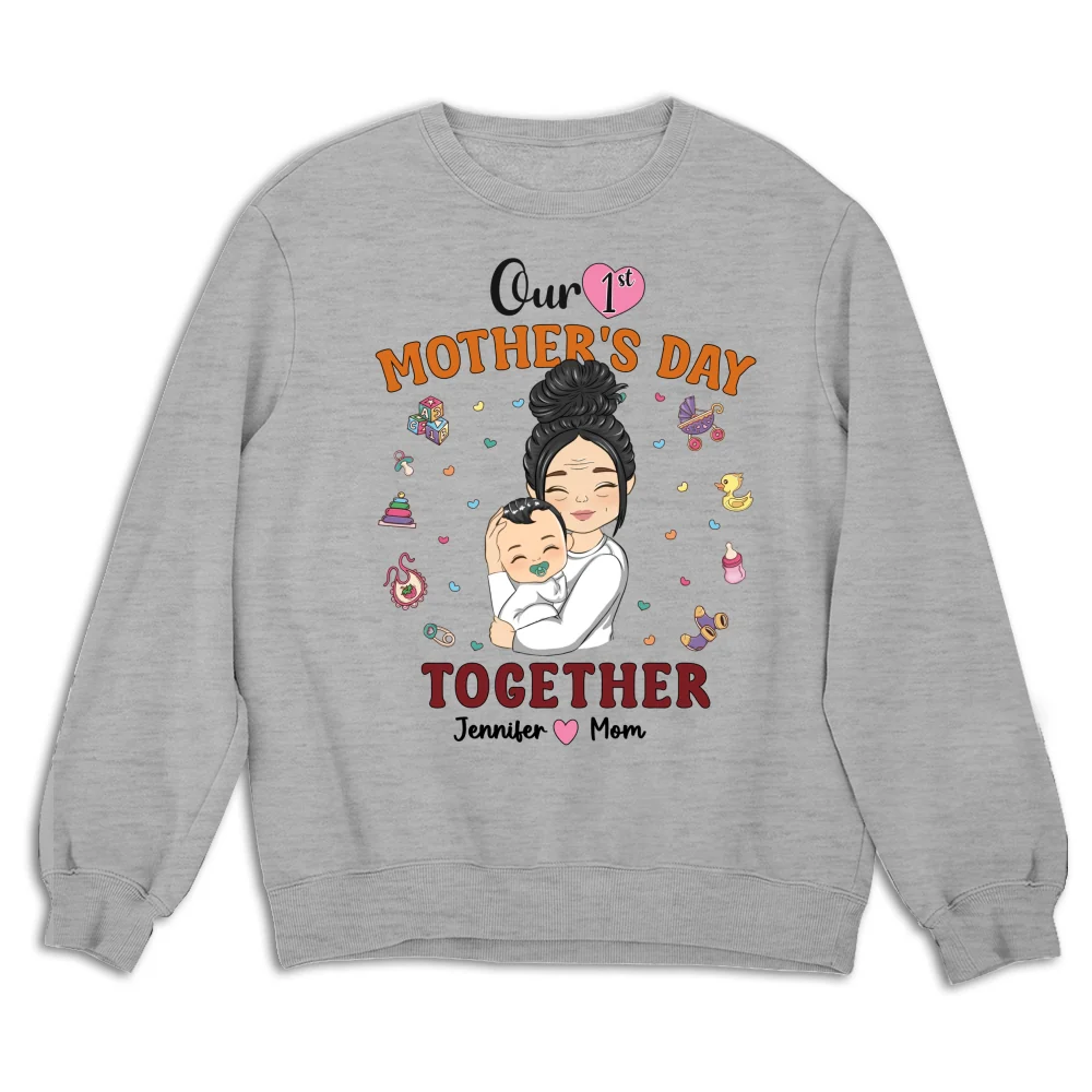 1st Mothers Day Together - Personalized Custom Shirt - Image 14
