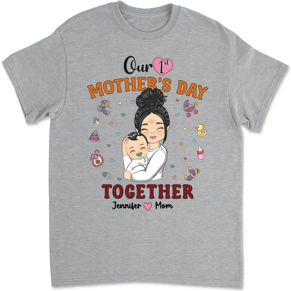 1st Mothers Day Together - Personalized Custom Shirt - Image 7