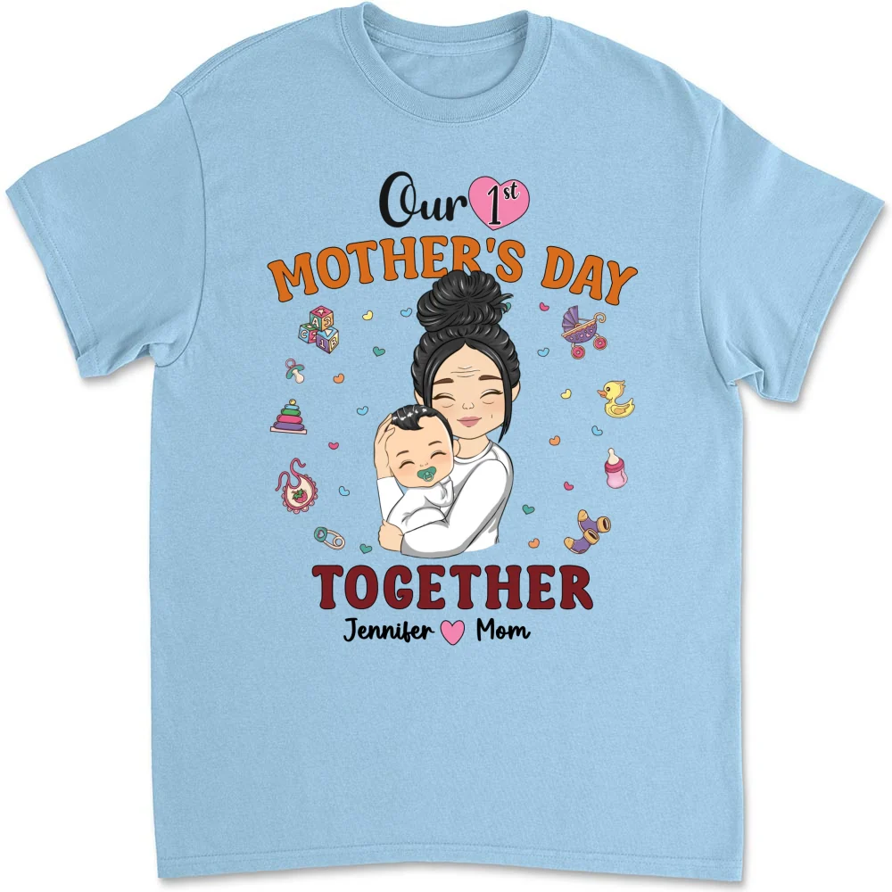 1st Mothers Day Together - Personalized Custom Shirt - Image 8