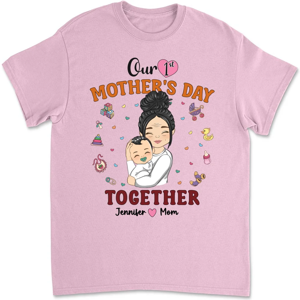 1st Mothers Day Together - Personalized Custom Shirt - Image 9