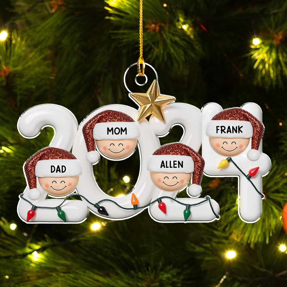2024 Holiday - Personalized Custom Acrylic Ornament - Image 2