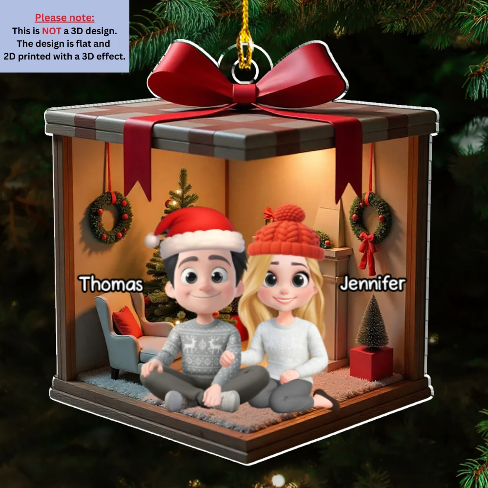 2025 Christmas With Us - Personalized Custom Acrylic Ornament - Image 6