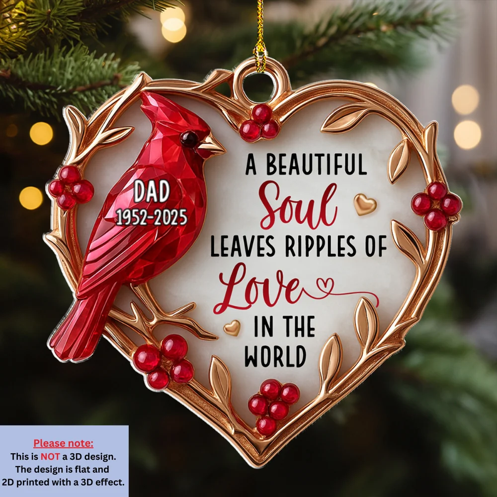 A Beautiful Soul - Personalized Custom Acrylic Ornament - Image 6