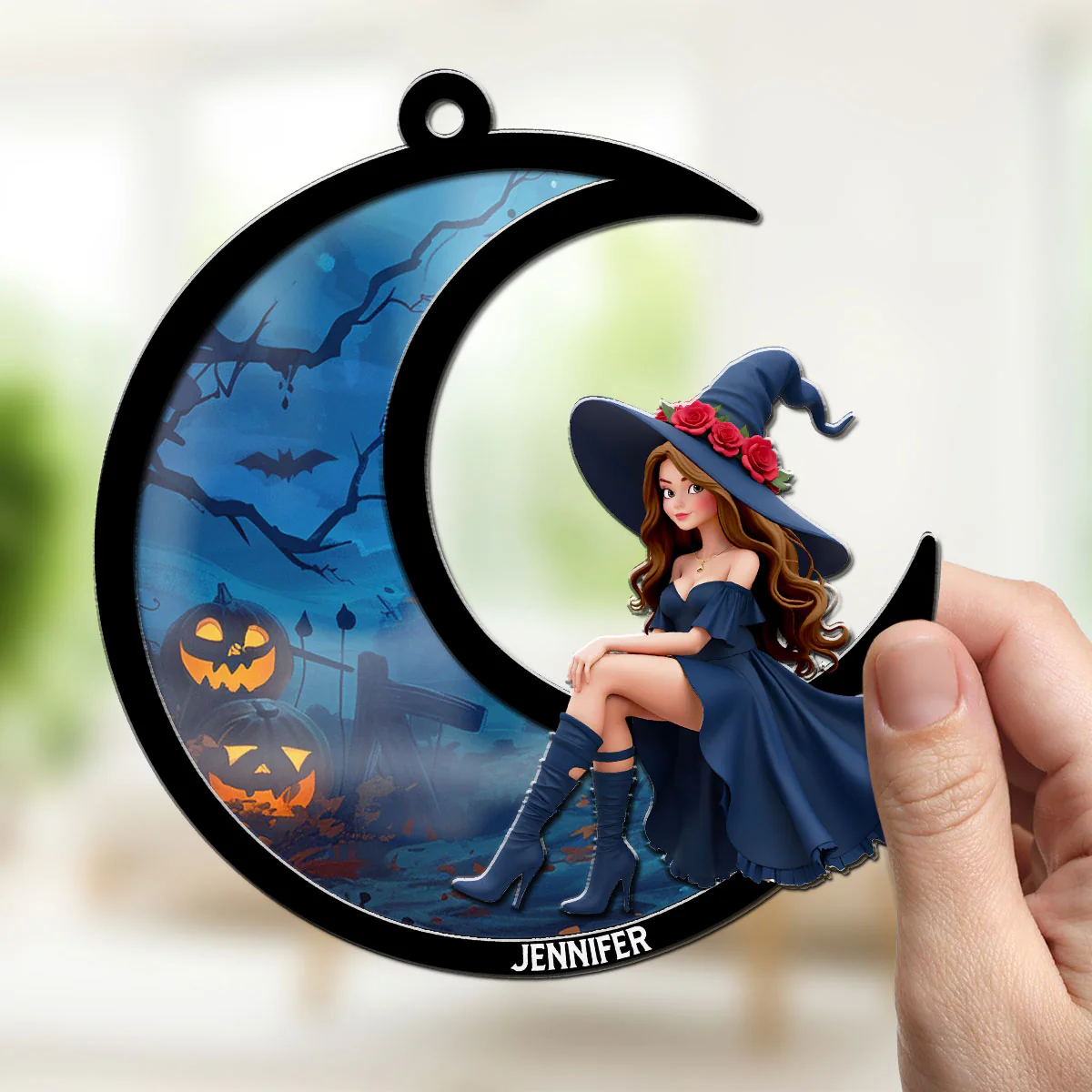 A Beauty Born Of Night - Personalized Custom Suncatcher - Image 5