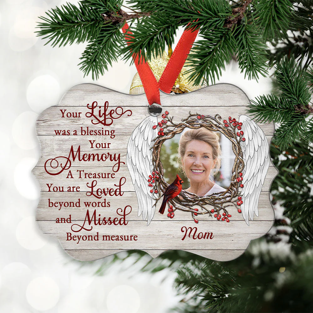 A Blessing Life - Personalized Custom Aluminum Ornament - Image 2