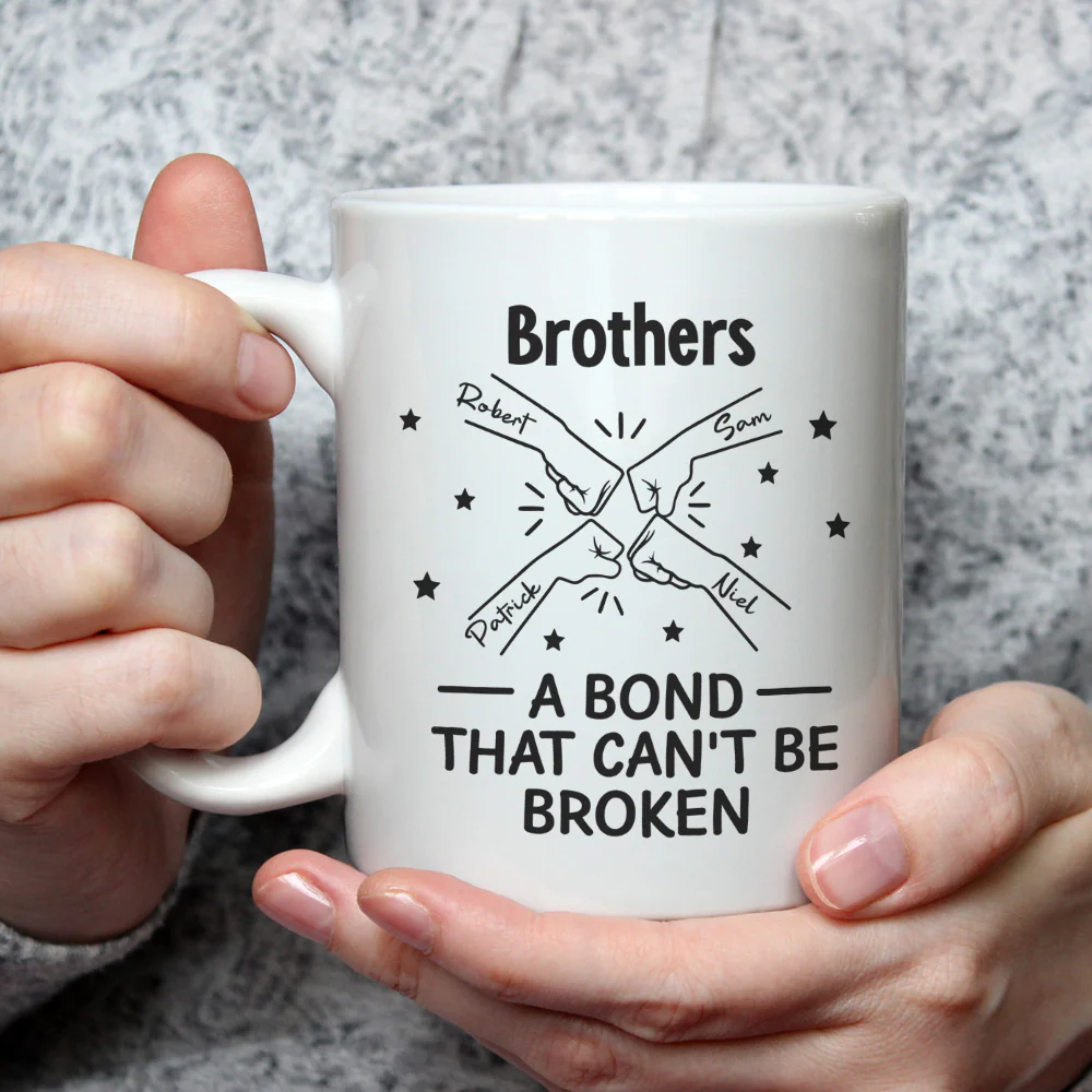 A Bond Between Brothers And Sisters - Personalized Custom Coffee Mug - Image 3