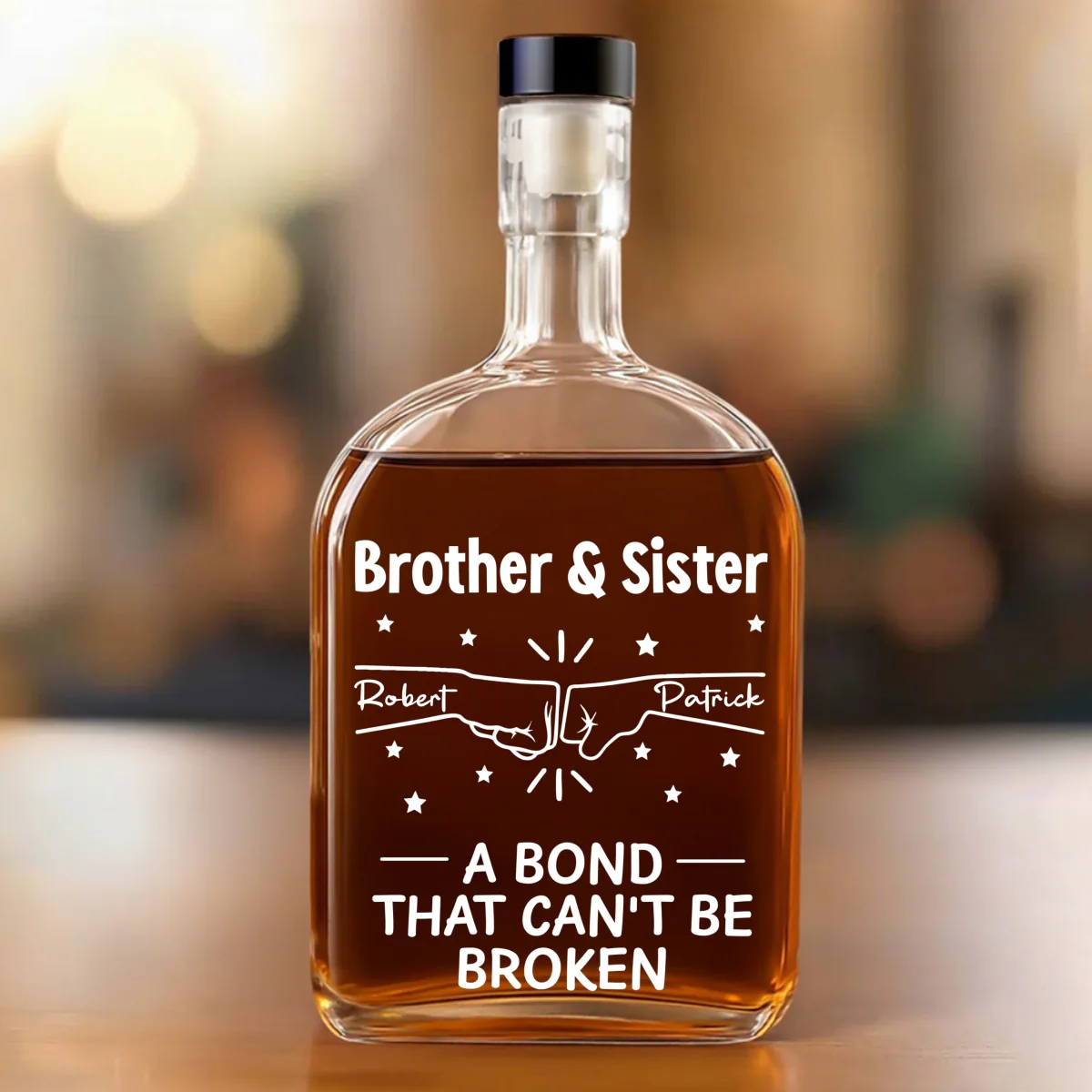 A Bond Between Brothers - Personalized Custom Spirits Decanter - Image 7