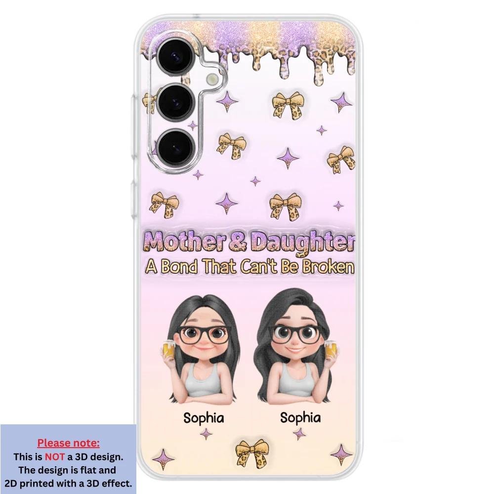 A Bond Between Mother And Daughter - Personalized Custom 3D Inflated Effect Phone Case - Image 30