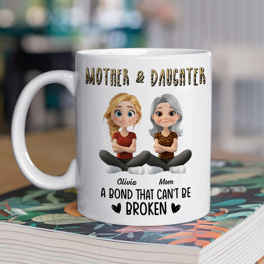 A Bond That Can't Be Broken Cartoon - Personalized Custom Coffee Mug - Image 2