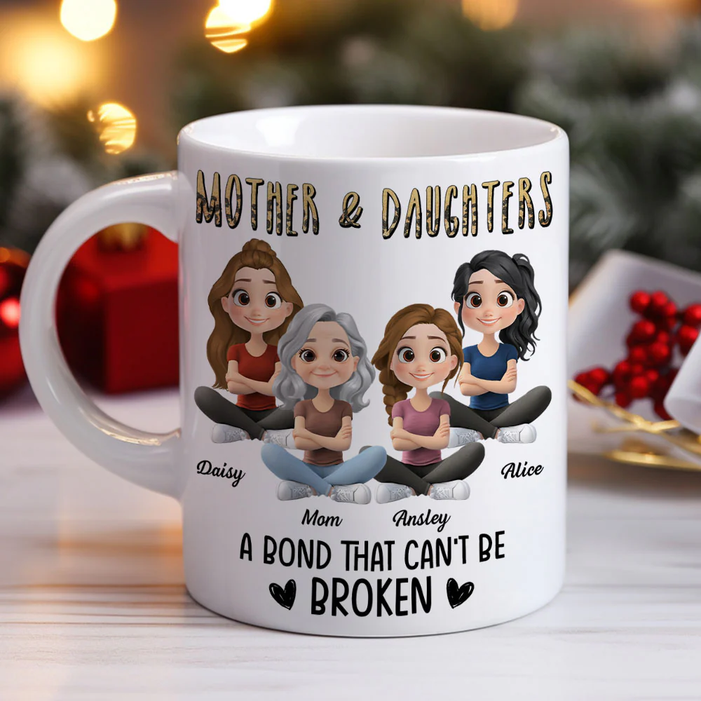 A Bond That Can't Be Broken Cartoon - Personalized Custom Coffee Mug - Image 3