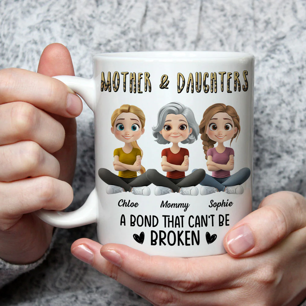 A Bond That Can't Be Broken Cartoon - Personalized Custom Coffee Mug - Image 4