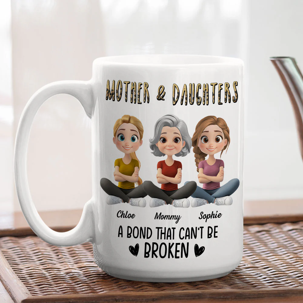 A Bond That Can't Be Broken Cartoon - Personalized Custom Coffee Mug - Image 5