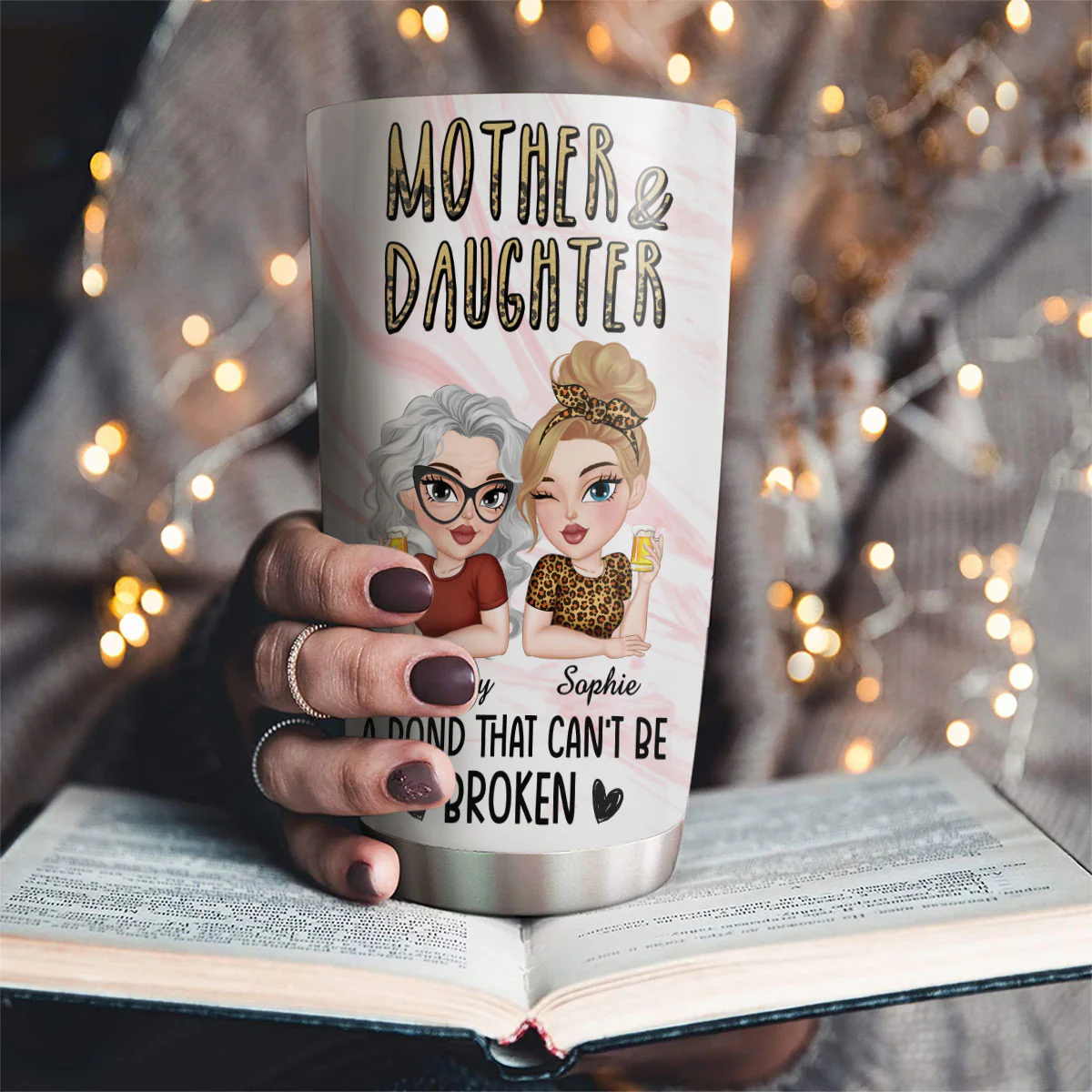 A Bond That Can't Be Broken - Personalized Custom Tumbler - Image 2