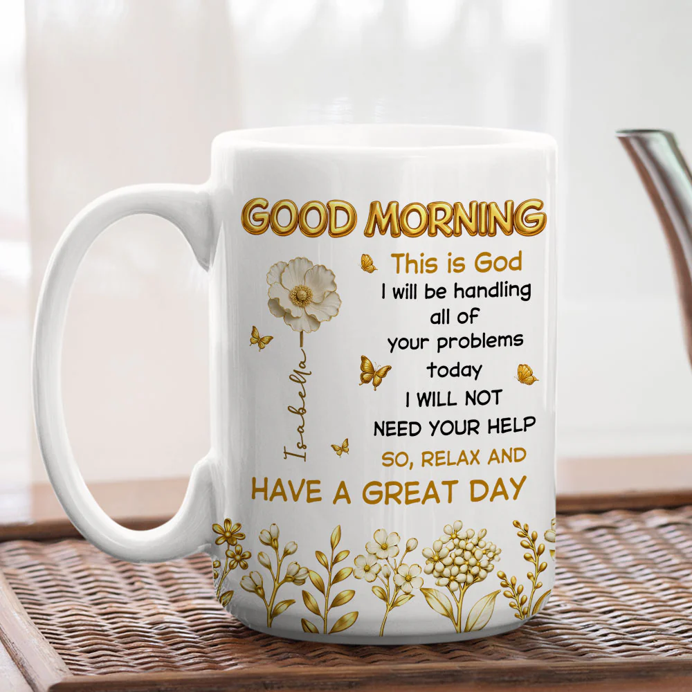 A Day in God Hands - Personalized Custom Coffee Mug - Image 5