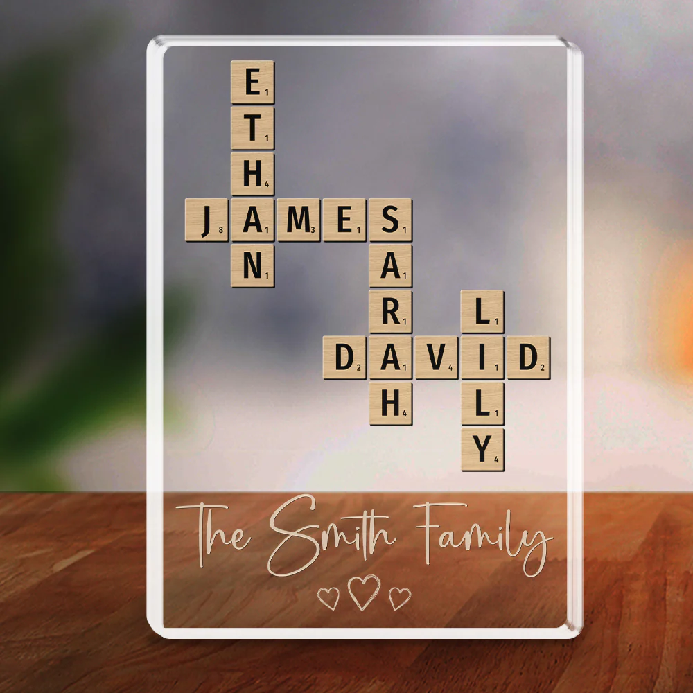 A Family Is A Gift That Lasts Forever - Personalized Custom Acrylic Plaque - Image 2