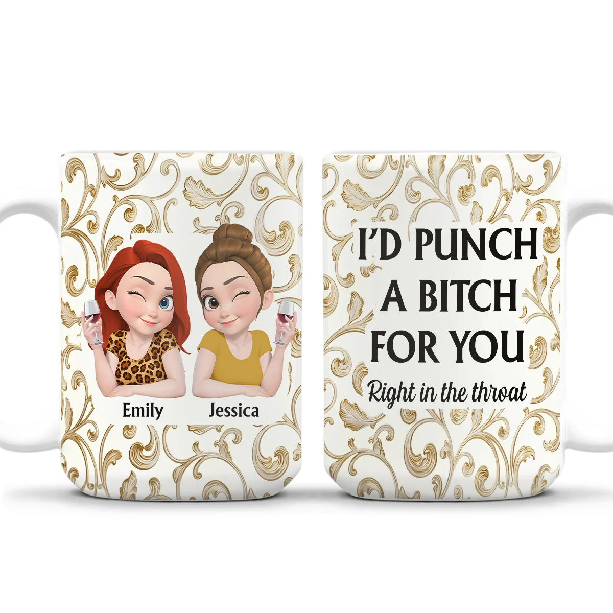 A Friendship Like Ours - Personalized Custom Coffee Mug - Image 2
