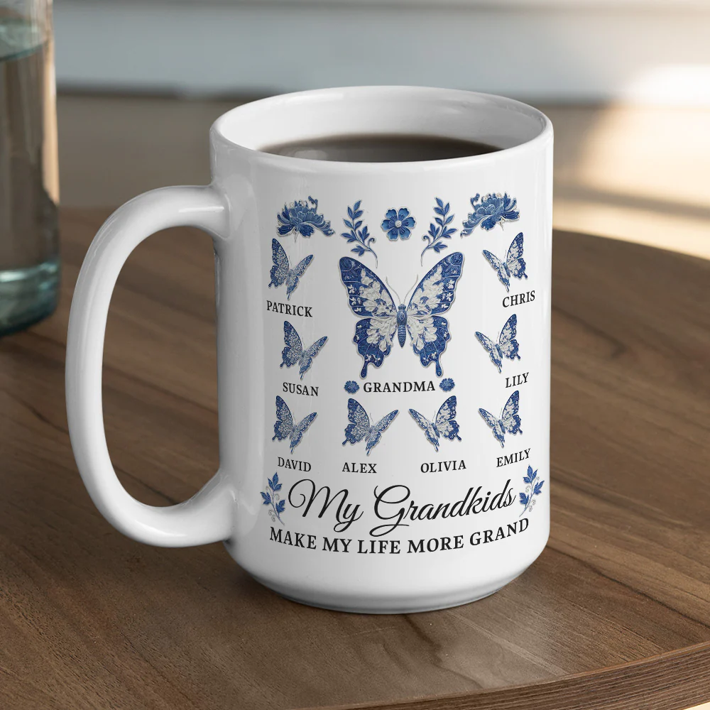 A Grandma Butterfly Dream - Personalized Custom 3D Effect Mug - Image 5