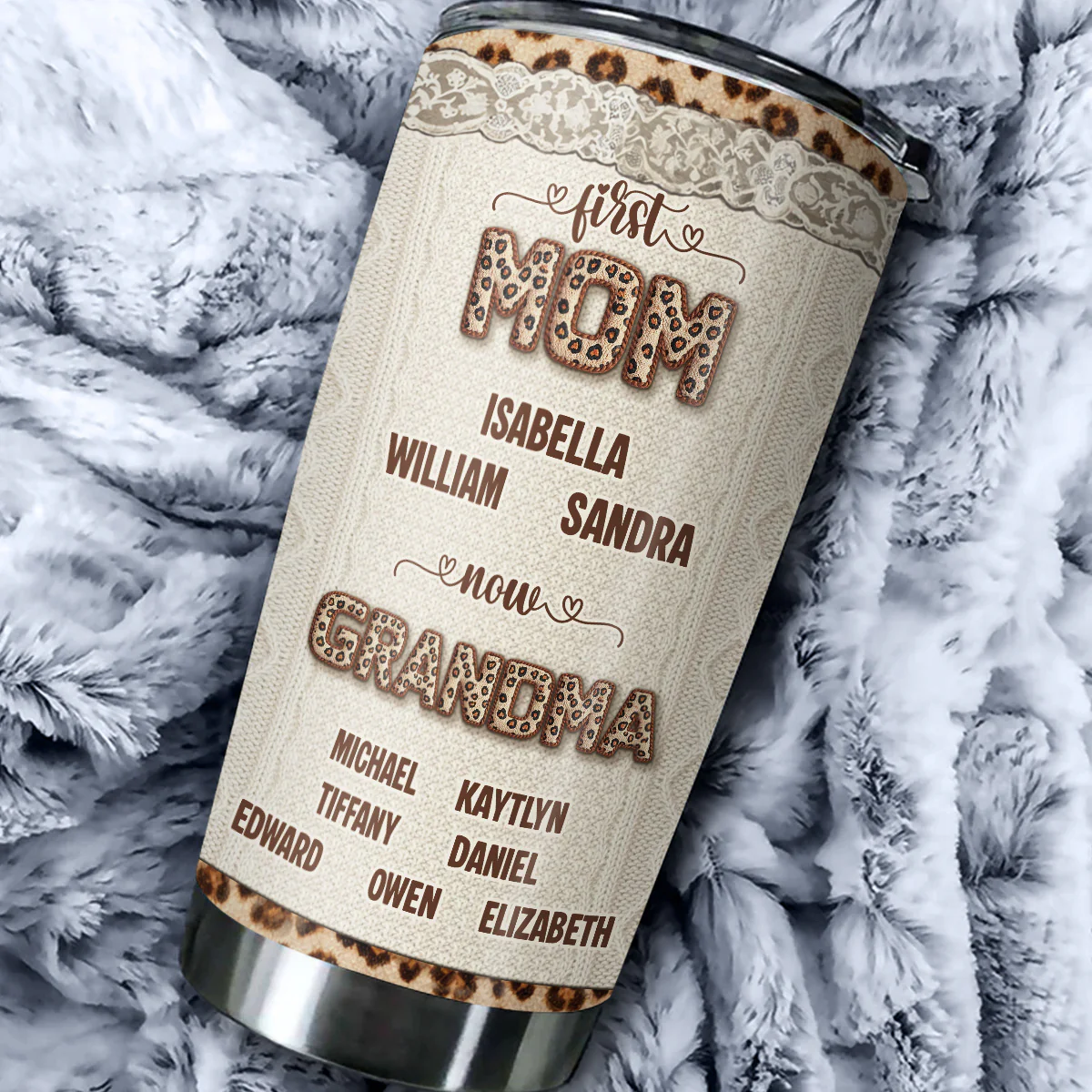 A Grandma Kind Of Love - Personalized Custom Tumbler - Image 5