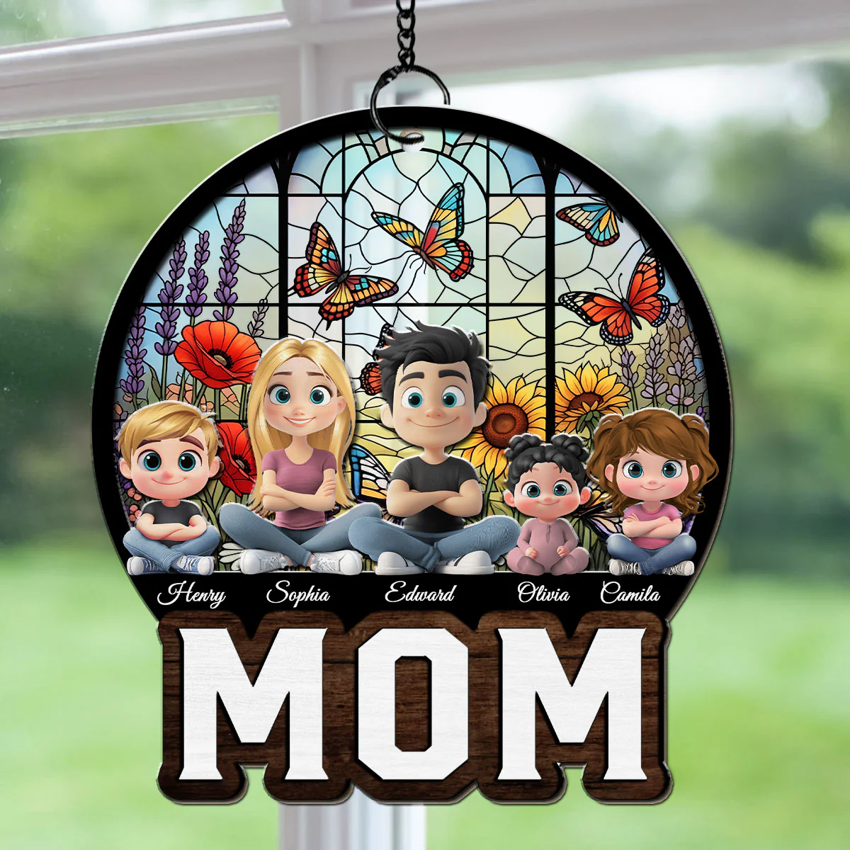 A Heart That Holds Sunshine - Personalized Custom Suncatcher