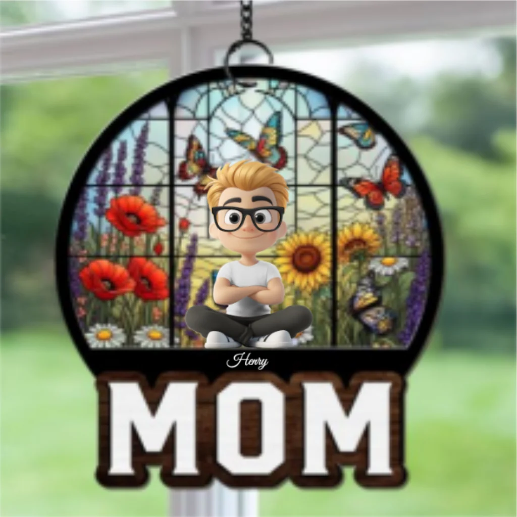 A Heart That Holds Sunshine - Personalized Custom Suncatcher - Image 6