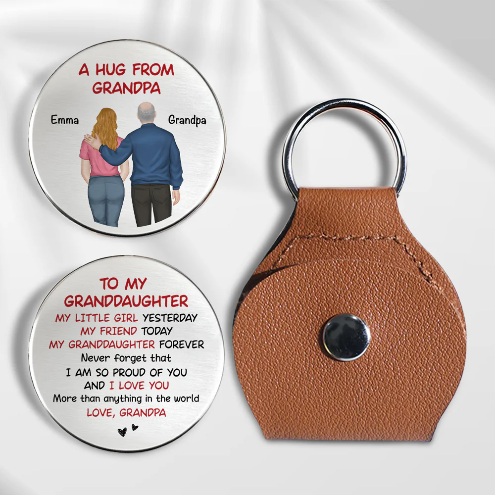 A Hug From Grandpa - Personalized Custom Pocket Hug
