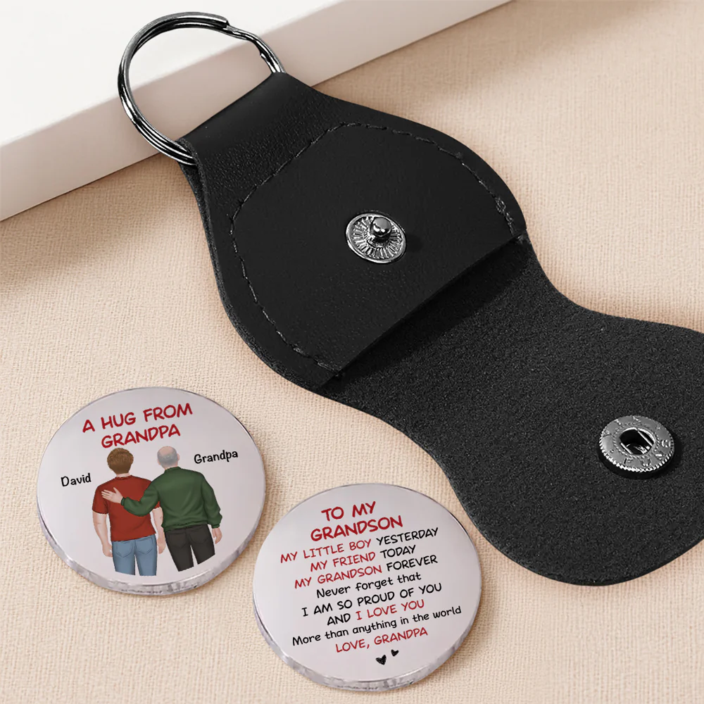 A Hug From Grandpa - Personalized Custom Pocket Hug - Image 2