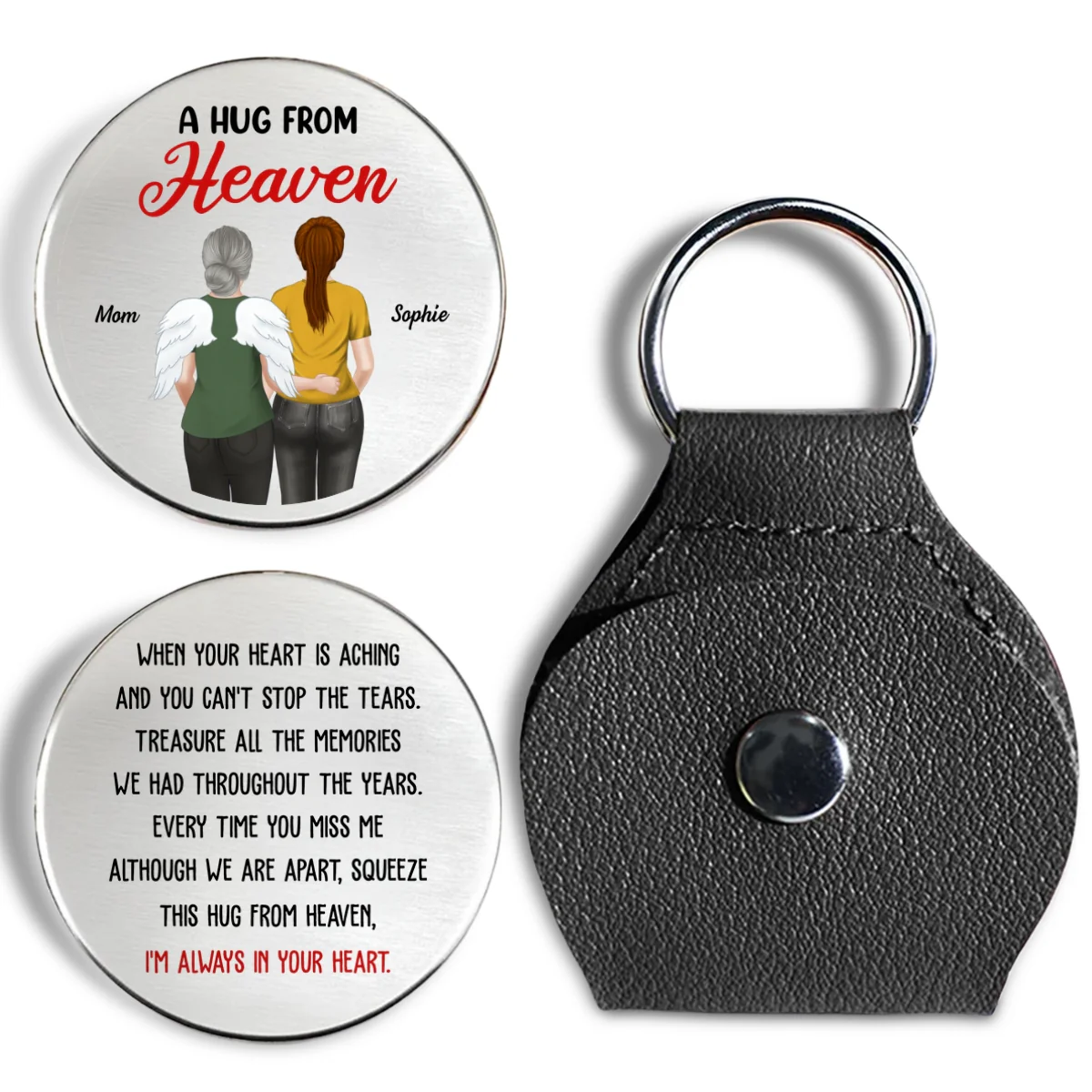 A Hug From Heaven - Personalized Custom Pocket Hug - Image 7