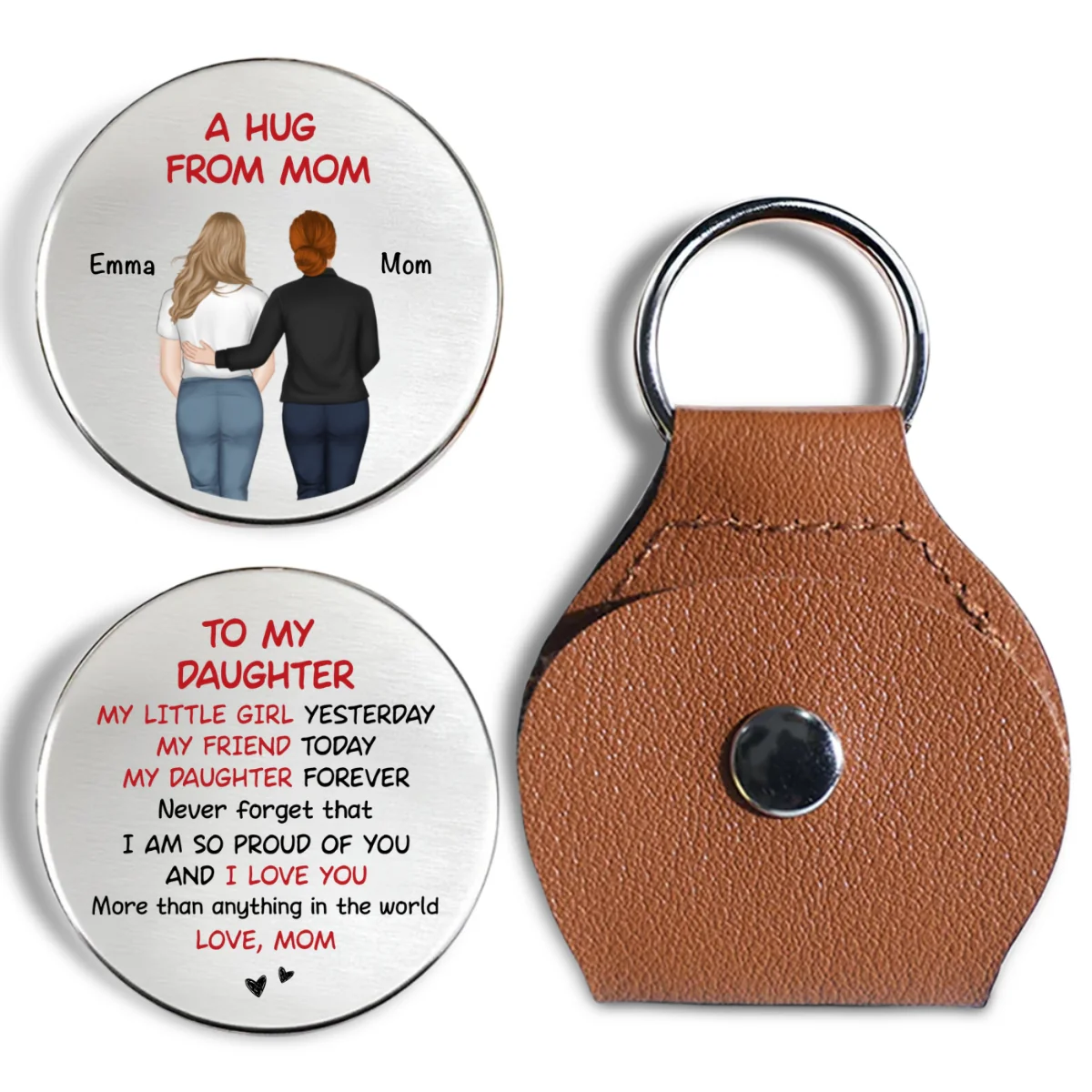 A Hug From Mom - Personalized Custom Pocket Hug - Image 6