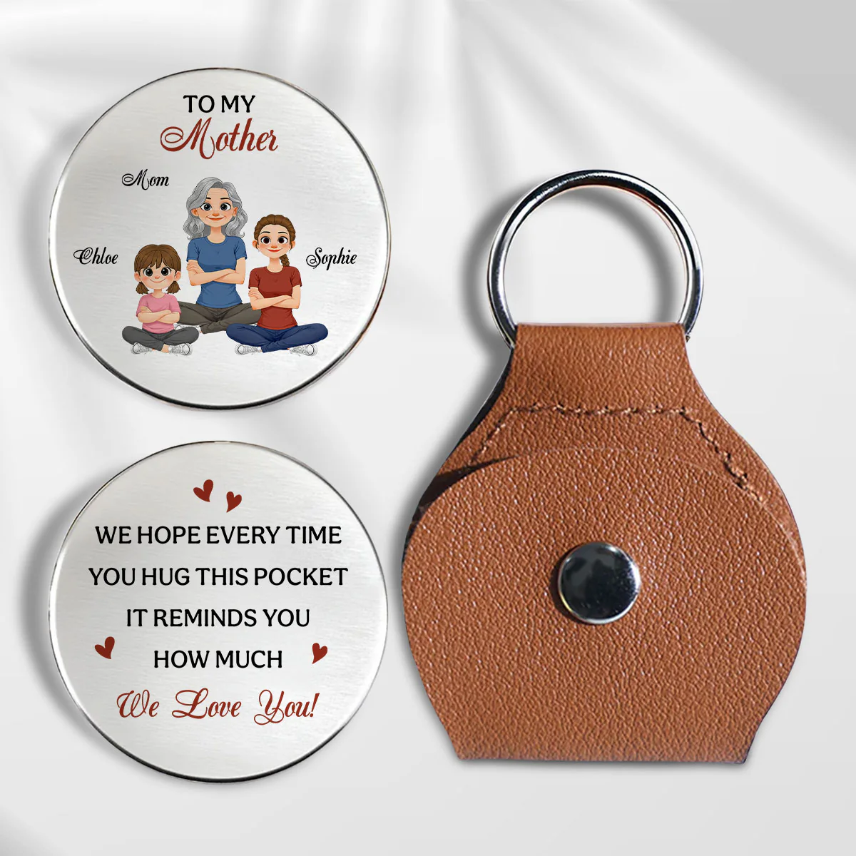 A Hug Reminds You How Much I Love You - Personalized Custom Pocket Hug