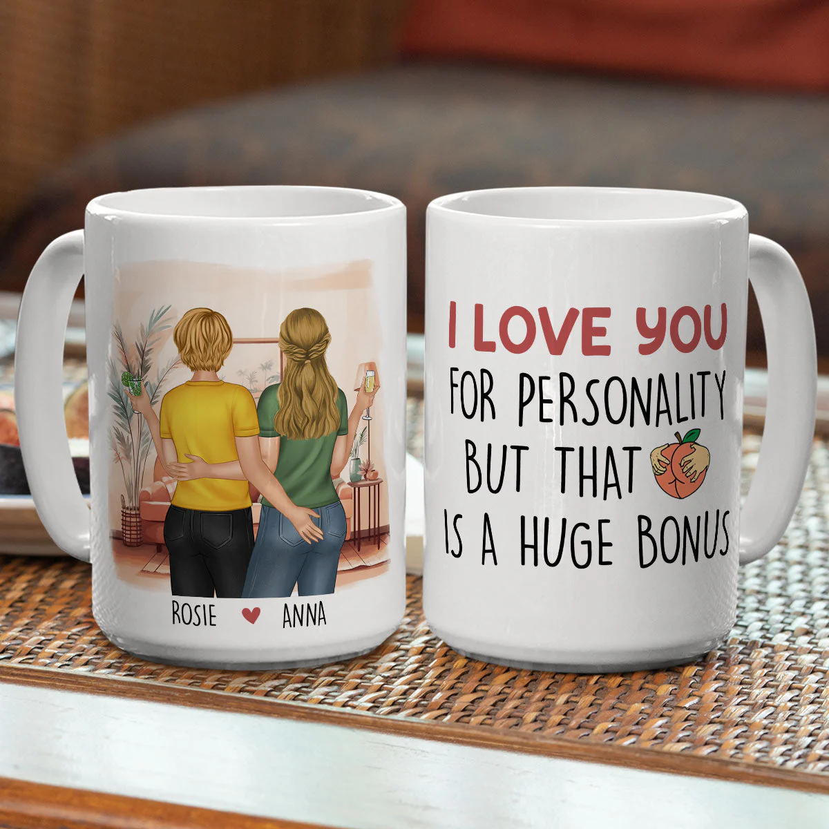 A Huge Bonus - Personalized Custom Coffee Mug - Image 3