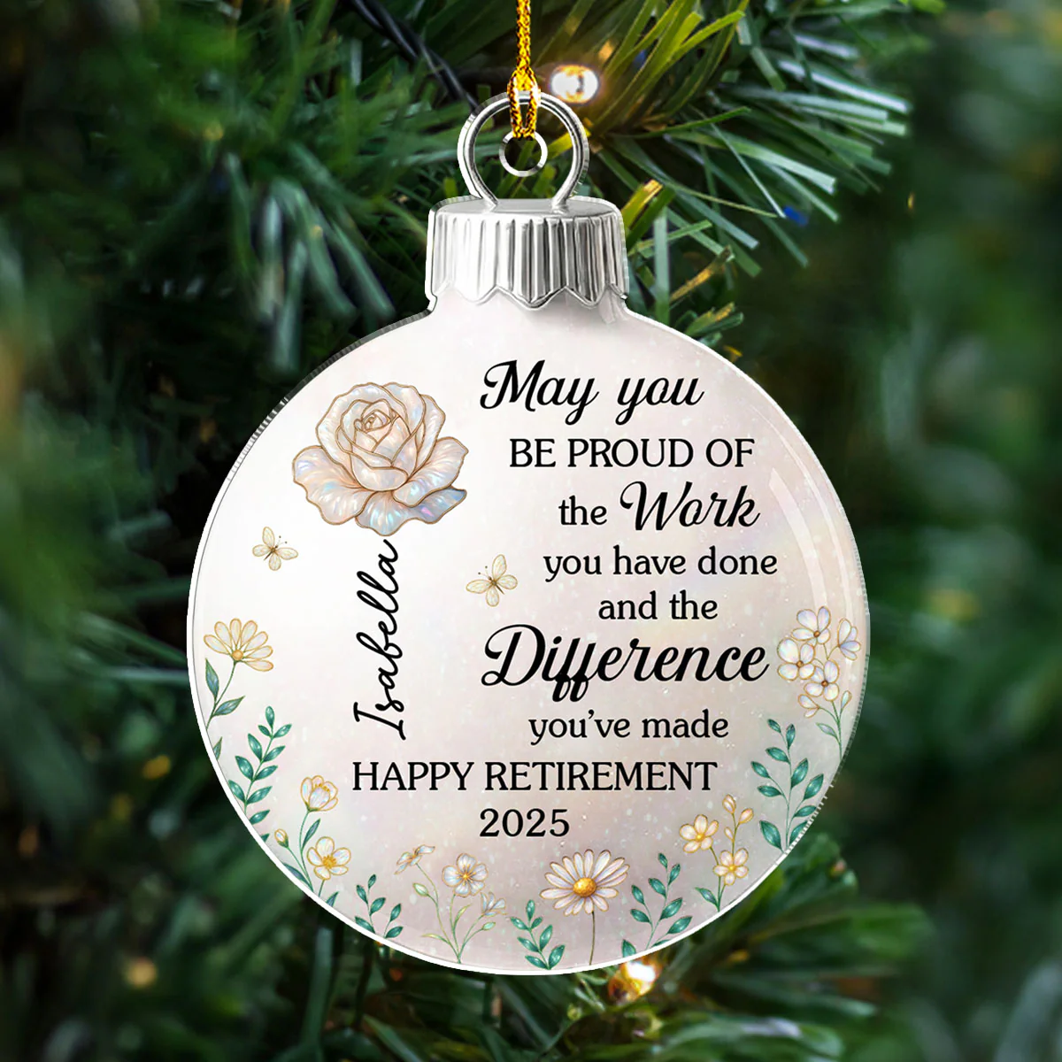 A Legacy To Be Proud Of - Personalized Custom Acrylic Ornament - Image 2
