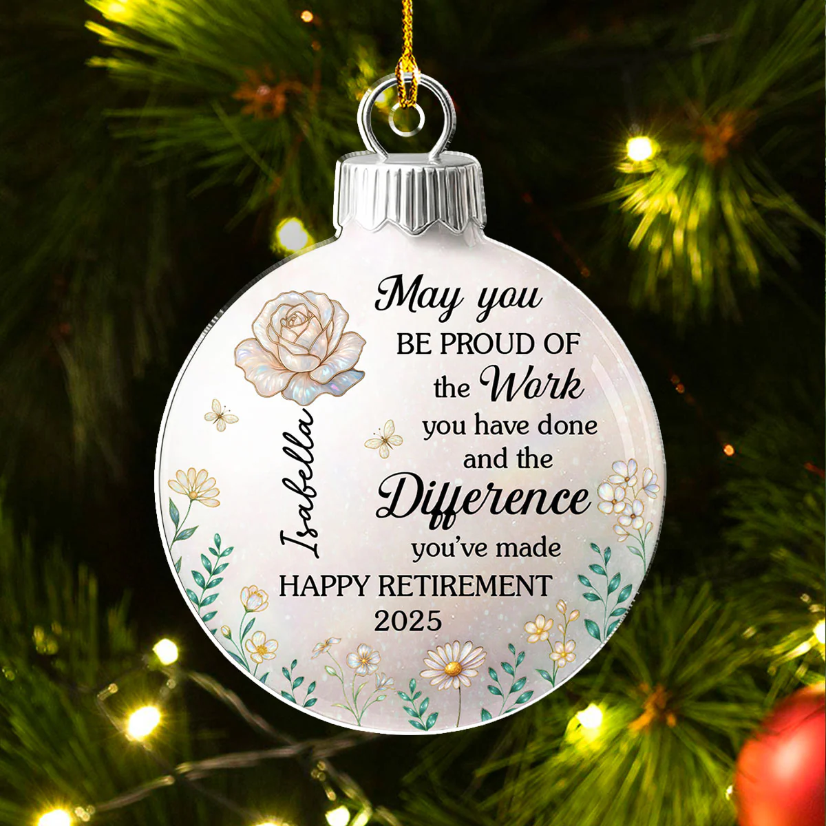 A Legacy To Be Proud Of - Personalized Custom Acrylic Ornament - Image 4