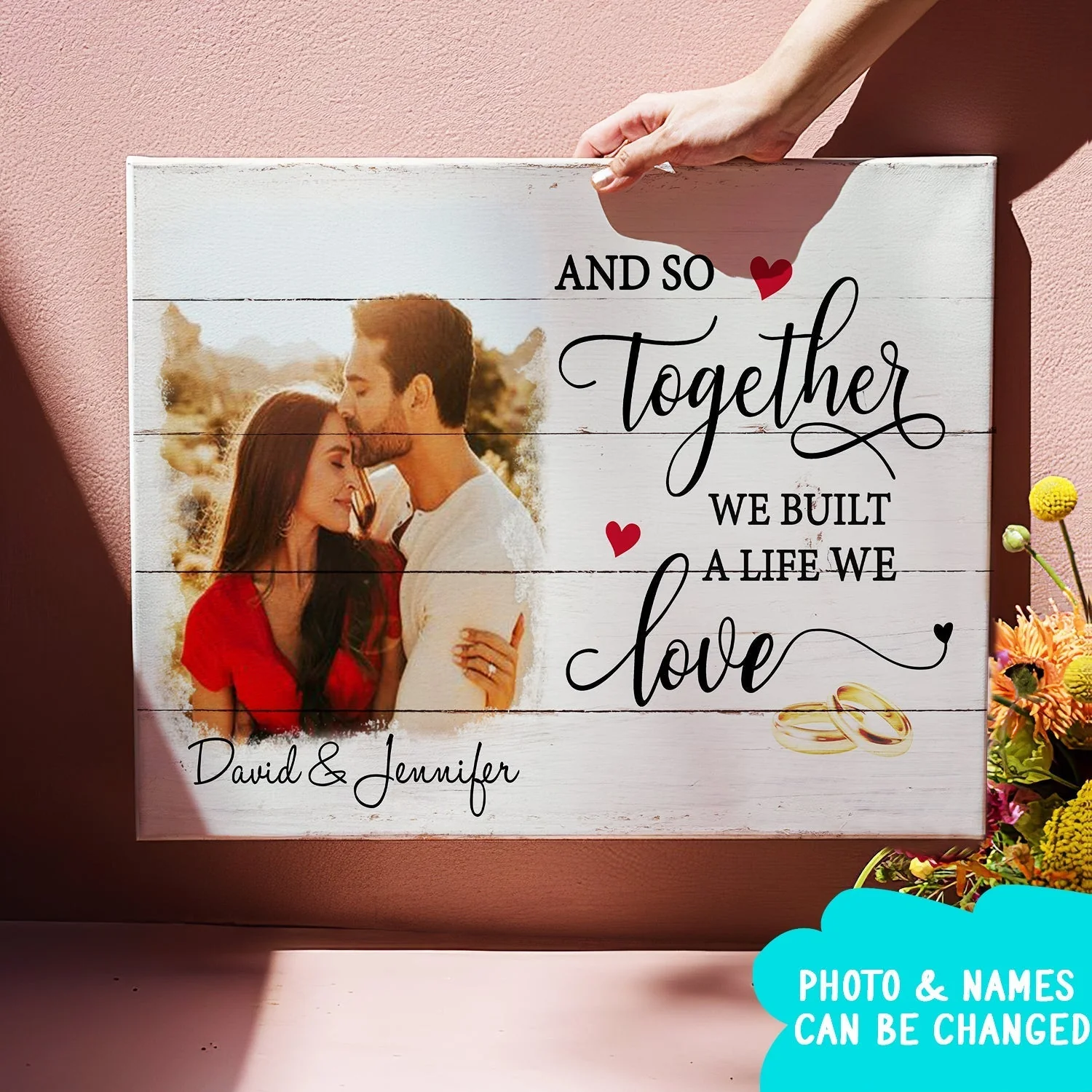 A Life We Love - Personalized Custom Photo Canvas - Gifts for couples - Image 2