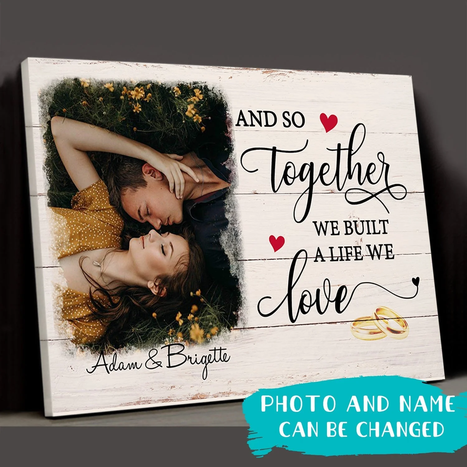 A Life We Love - Personalized Custom Photo Canvas - Gifts for couples - Image 3