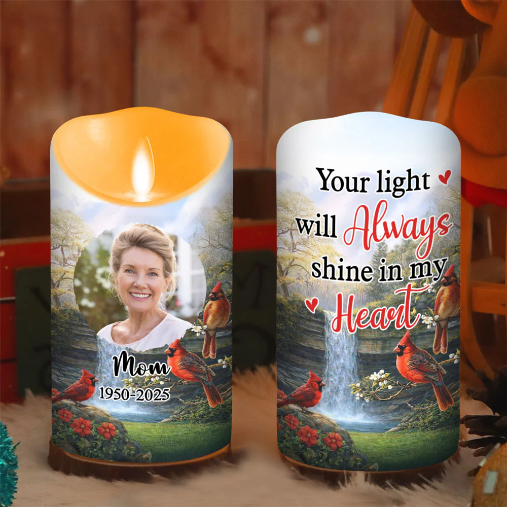 A Light Remains - Personalized Custom LED Candle - Image 3