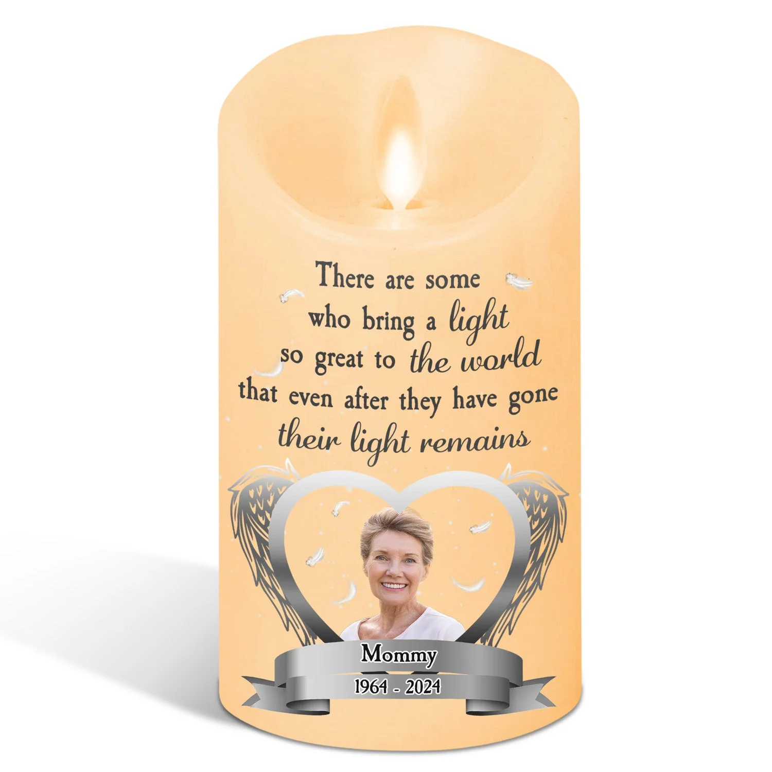 A Light So Great To The World - Personalized Custom LED Candle - Image 2