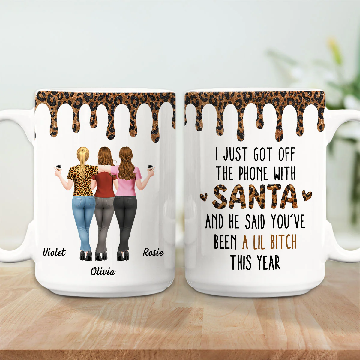 A Lil B tch This Year - Personalized Custom Coffee Mug - Image 4