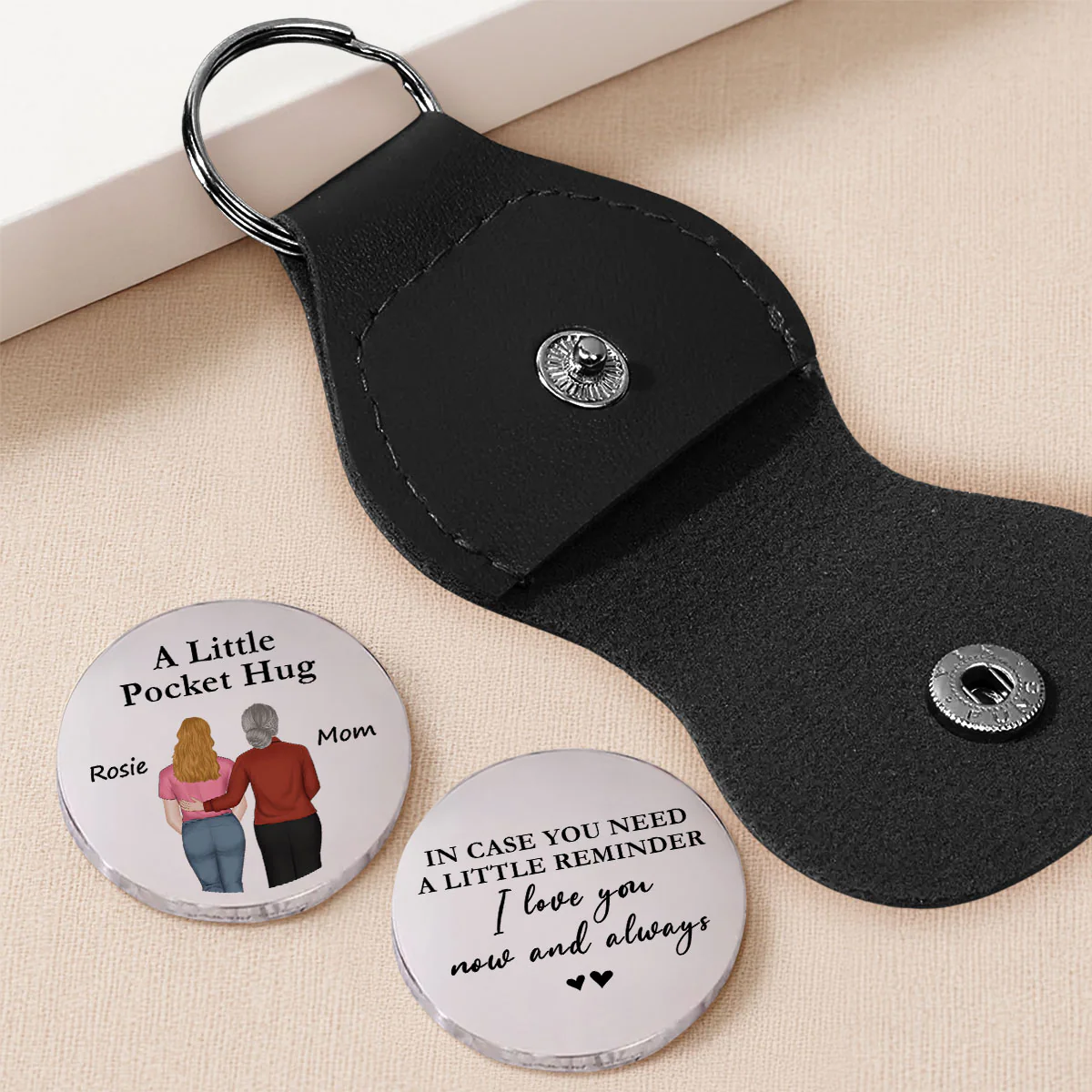 A Little Reminder From Mom - Personalized Custom Pocket Hug - Image 2