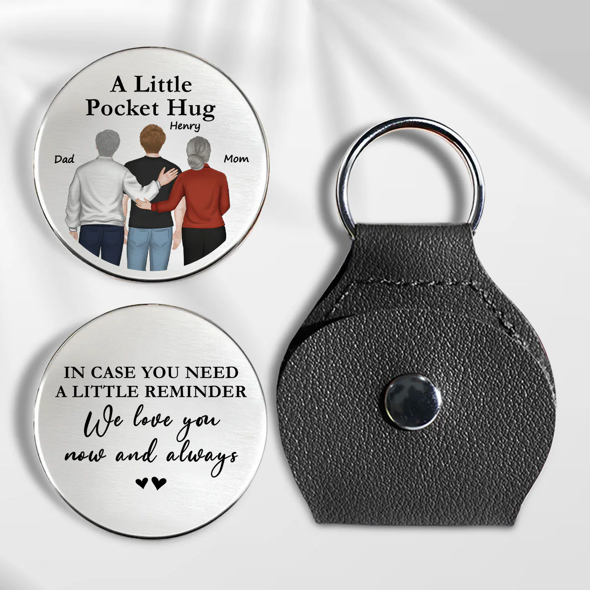 A Little Reminder From Parents - Personalized Custom Pocket Hug - Image 3