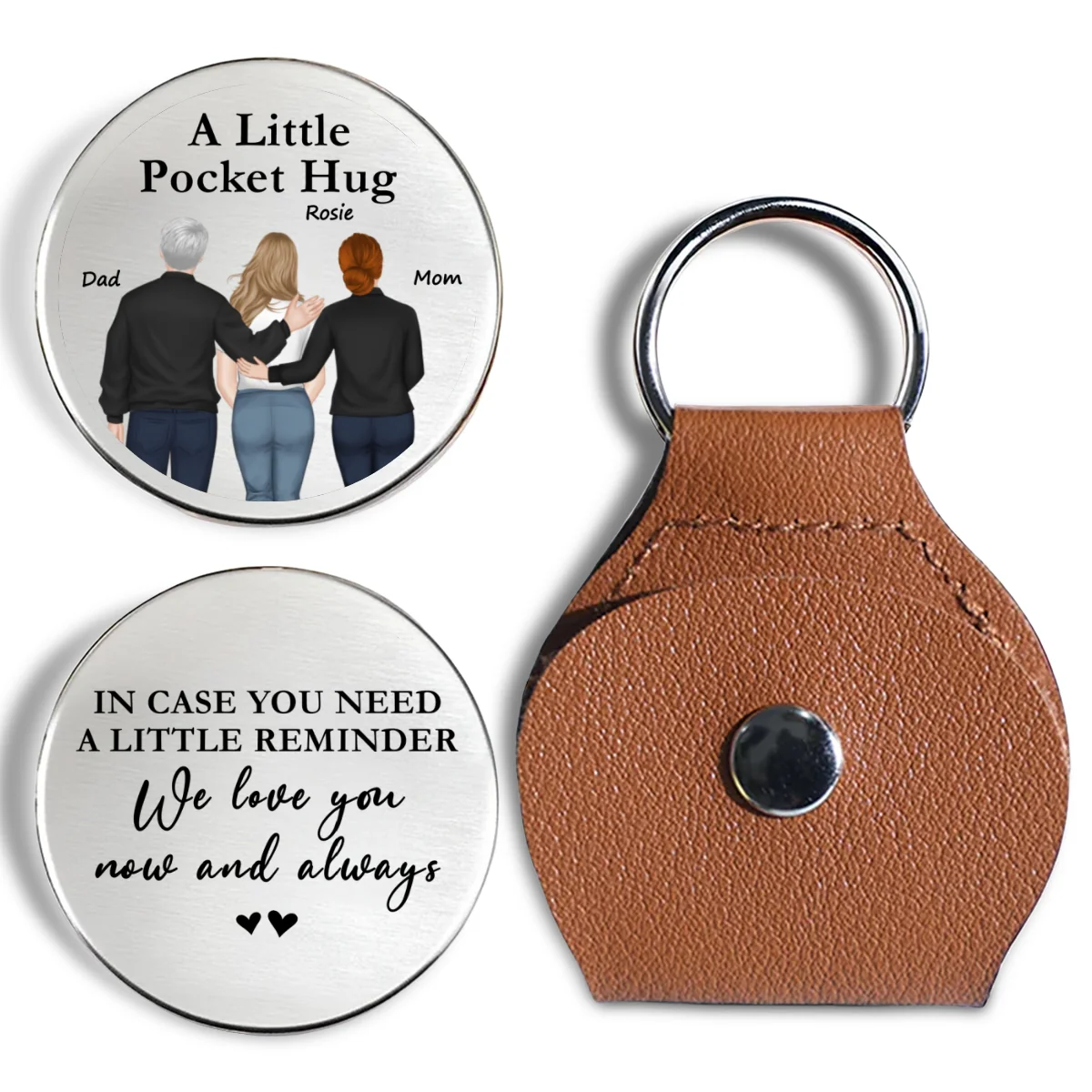A Little Reminder From Parents - Personalized Custom Pocket Hug - Image 6