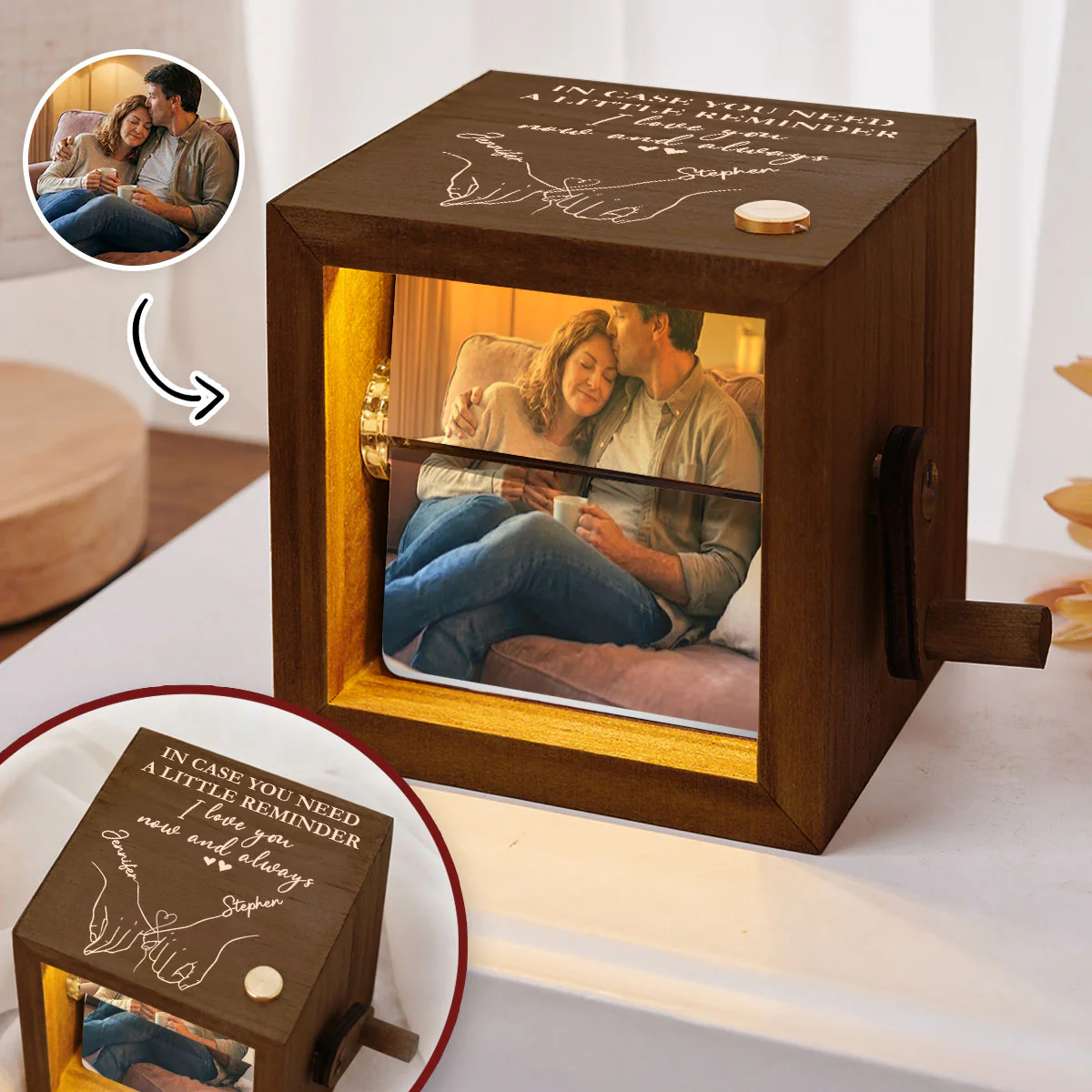 A Little Reminder - Personalized Custom Photo Flipbook Animation Box