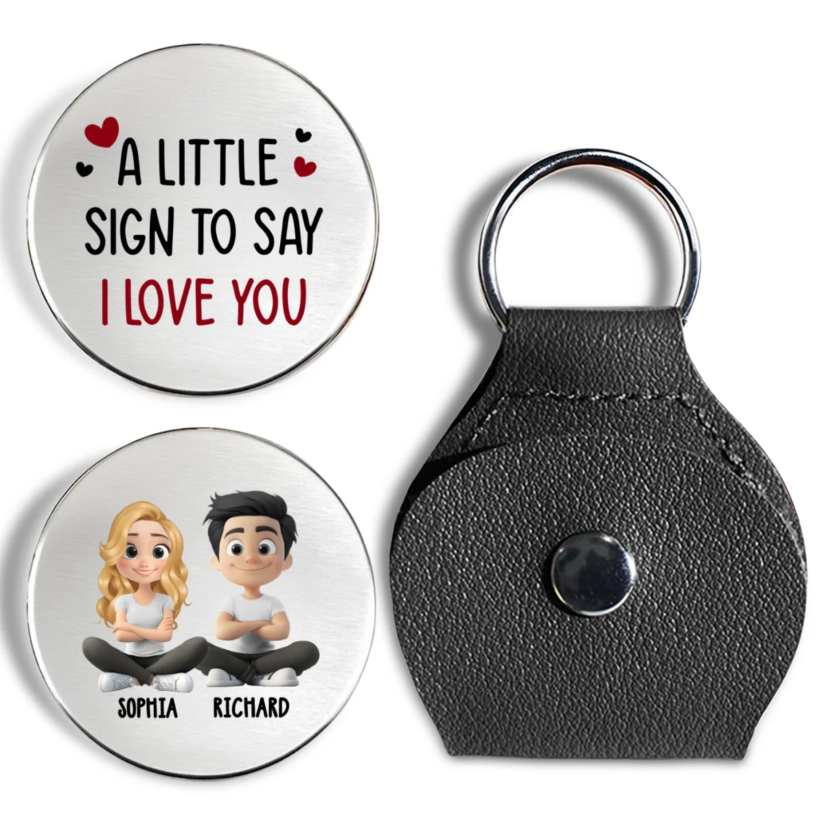 A Little Sign For You - Personalized Custom Pocket Hug - Image 8