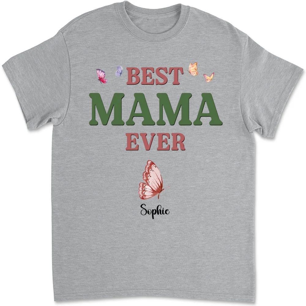 A Mom Blooms Like A Butterfly - Personalized Custom Shirt - Image 9