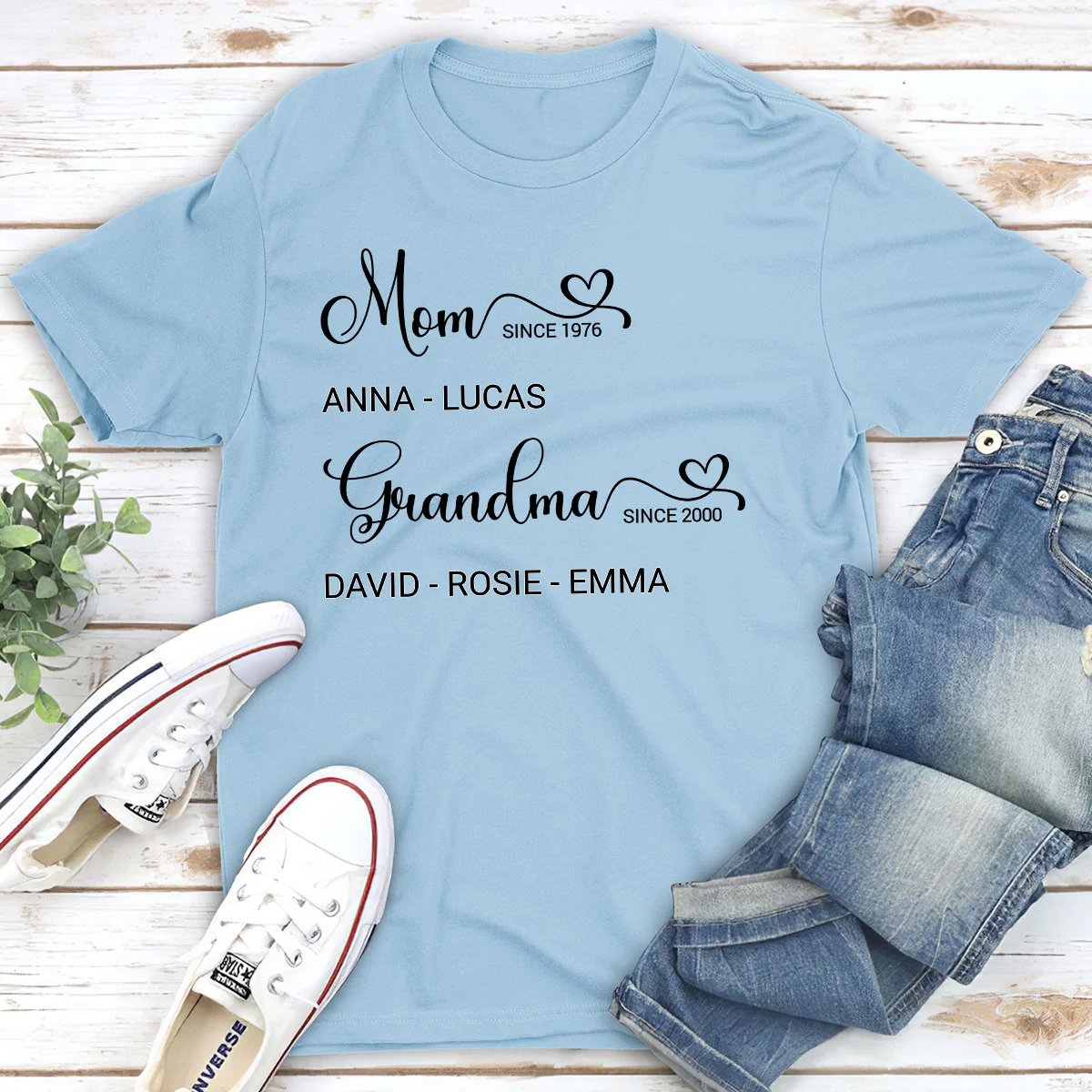 A Mom Grandma Great Grandma - Personalized Custom Shirt - Image 4