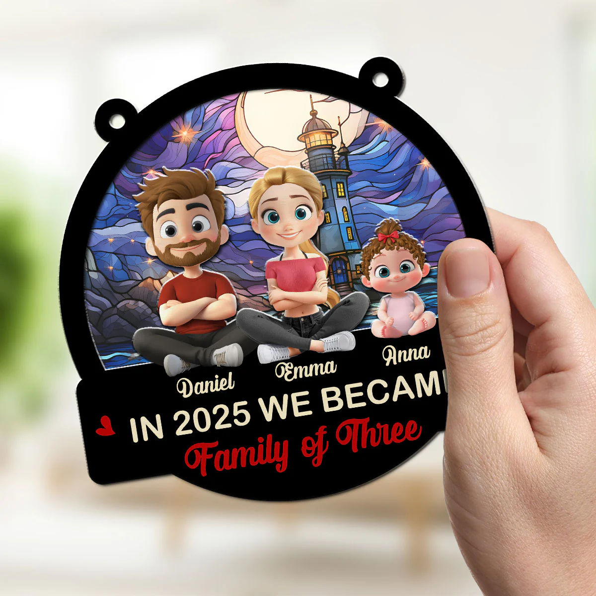 A New Chapter Begins 2025 - Personalized Custom Suncatcher - Image 4