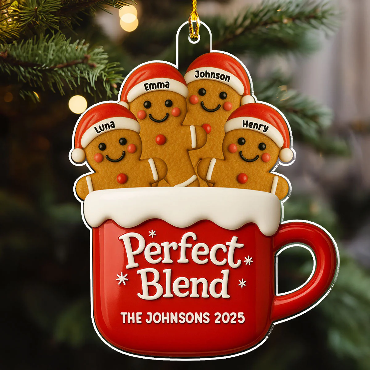 A Perfect Blend - Personalized Custom Acrylic Ornament